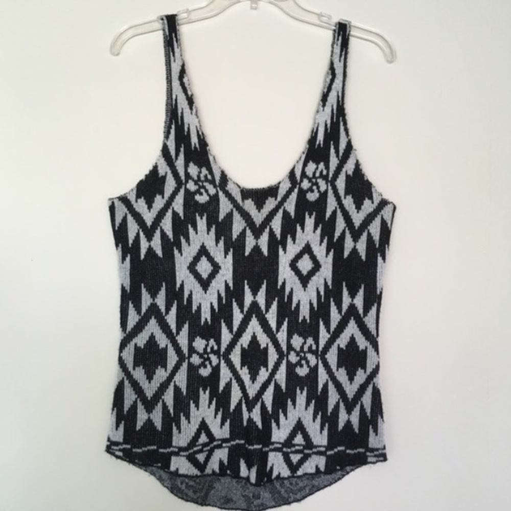 Wildfox White Label Aztec Sweater Knit Tank XS